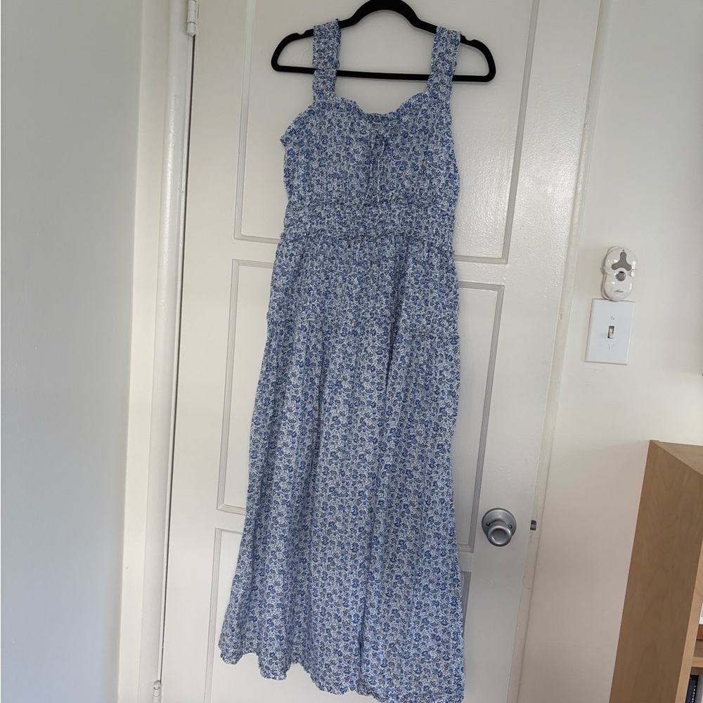 Gap × DÔEN Blue Floral Midi Dress - Picture 2 of 5